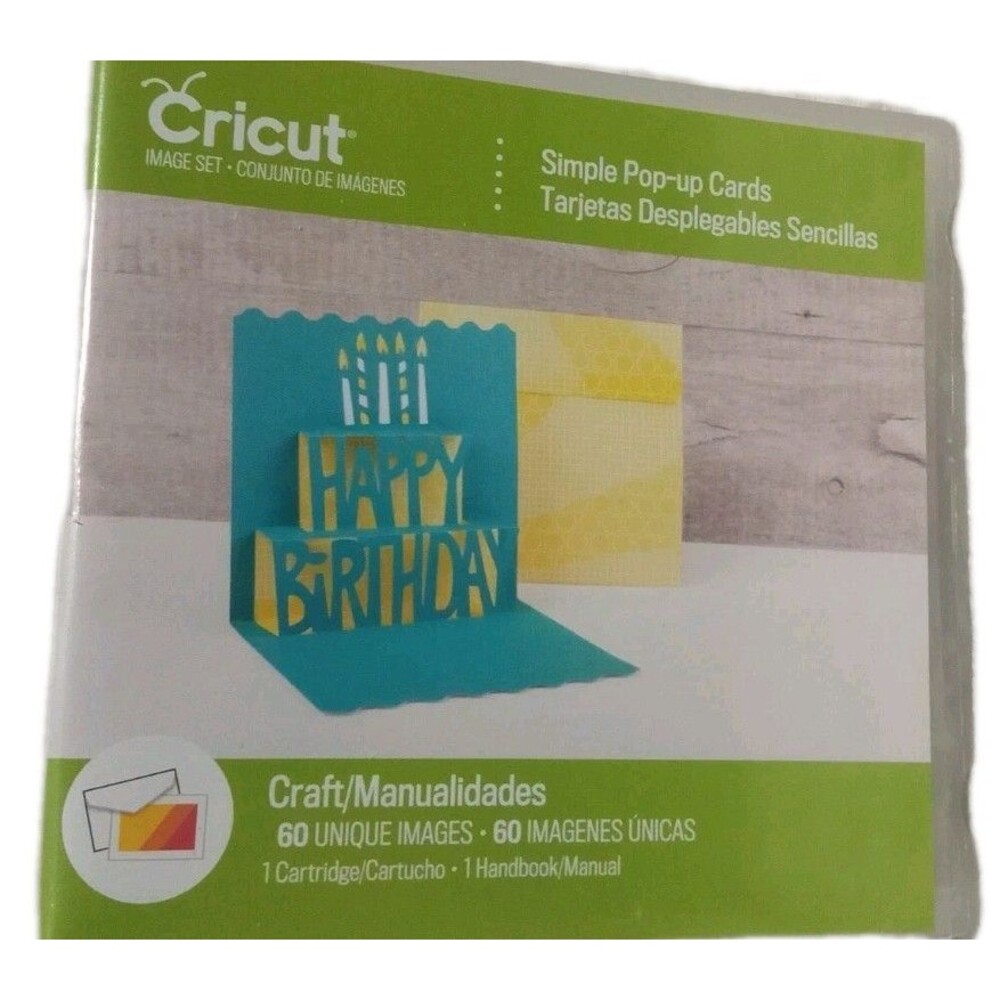 Cricut Simple Pop Up Cards Cartridge Image Set 60 images Link UNKNOWN In Box